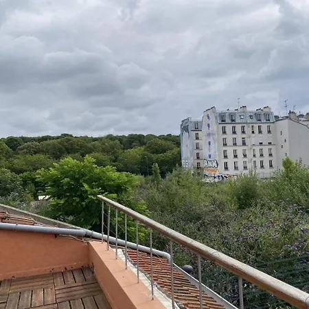 Large Bohemian Loft With Rooftop In Pere Lachaise Apartment Paris
